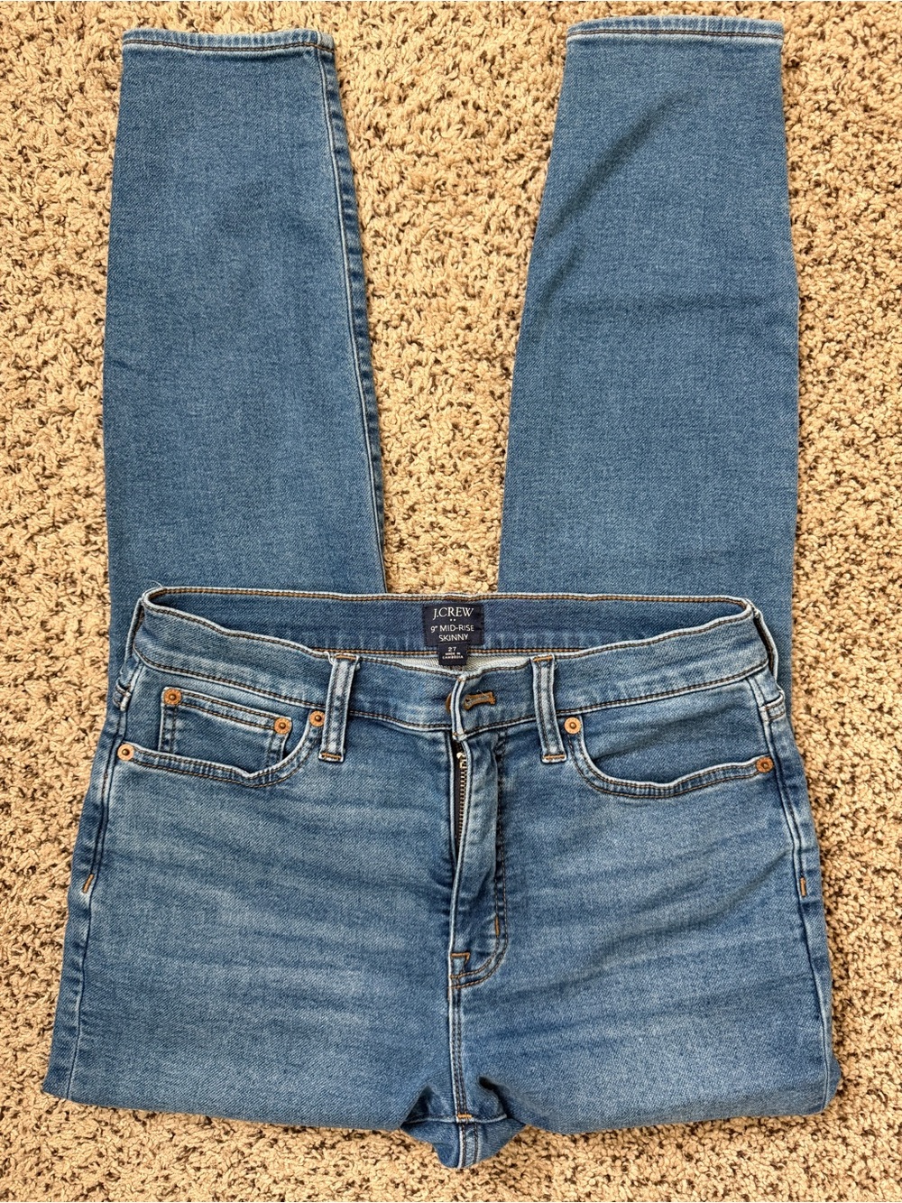 J. Crew Factory Women's Skinny Jeans in Medium Blue Wash